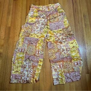 Christian Siriano Geometric  Wide Leg Pants Med (a4